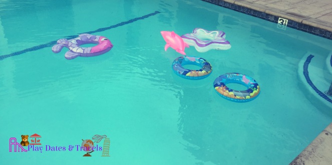 Sea-themed pool floaties